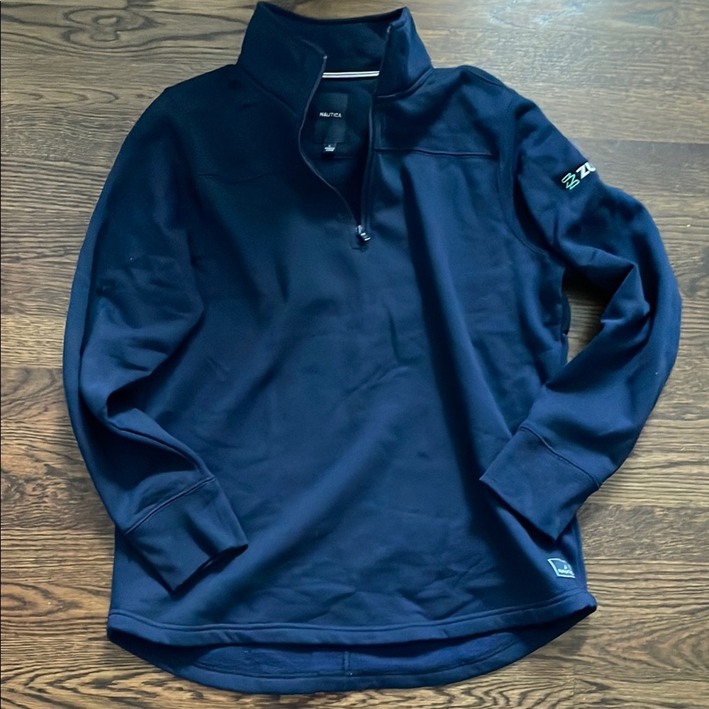 Nautica Navy Quarter-Zip Pullover - New